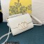 Valentino Vlogo Leather Shoulder Bag 2051 White 2023