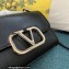 Valentino Vlogo Leather Shoulder Bag 2051 Black 2023