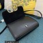 Valentino Vlogo Leather Shoulder Bag 2051 Black 2023
