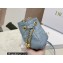 Dior Small Ammi Bag in Supple Macrocannage Lambskin Blue 2023