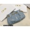 Dior Small Ammi Bag in Supple Macrocannage Lambskin Blue 2023