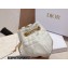 Dior Small Ammi Bag in Supple Macrocannage Lambskin White 2023