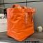 Loewe Fold Shopper Bag in paper calfskin Orange 2023