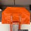 Loewe Fold Shopper Bag in paper calfskin Orange 2023