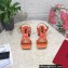 Dolce & Gabbana Heel 6.5cm Nappa-look calfskin sandals Orange 2023