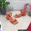 Dolce & Gabbana Heel 6.5cm Nappa-look calfskin sandals Orange 2023