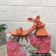 Dolce & Gabbana Heel 6.5cm Nappa-look calfskin sandals Orange 2023