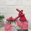 Dolce & Gabbana Heel 6.5cm Nappa-look calfskin sandals Red 2023
