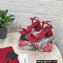 Dolce & Gabbana Heel 6.5cm Nappa-look calfskin sandals Red 2023