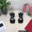 Dolce & Gabbana Heel 6.5cm Nappa-look calfskin sandals Black 2023