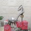 Dolce & Gabbana DG Heel 12cm Platform 1.5cm Leather sandals Silver 2023