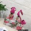 Dolce & Gabbana DG Heel 12cm Platform 1.5cm Leather sandals Fuchsia 2023