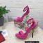 Dolce & Gabbana DG Heel 12cm Platform 1.5cm Leather sandals Fuchsia 2023