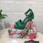 Dolce & Gabbana DG Heel 12cm Platform 1.5cm Leather sandals Green 2023
