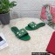 Dolce & Gabbana Stud and Pearl Slides Green 2023