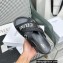 Celine Block Slides In Mesh & Textile With Celine Jacquard Black 2023