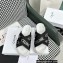 Celine Block Slides In Mesh & Textile With Celine Jacquard White 2023