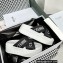 Celine Block Slides In Mesh & Textile With Celine Jacquard White 2023