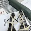 Celine heel 4.5cm T-Bar Triomphe Sandals In Calfskin Creamy 2023