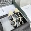 Celine heel 4.5cm T-Bar Triomphe Sandals In Calfskin Creamy 2023