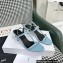 Celine heel 4.5cm T-Bar Triomphe Sandals In Calfskin Blue 2023