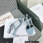 Celine heel 4.5cm T-Bar Triomphe Sandals In Calfskin Blue 2023