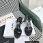 Celine heel 4.5cm T-Bar Triomphe Sandals In Calfskin Black 2023