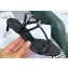 Celine heel 4.5cm T-Bar Triomphe Sandals In Calfskin Black 2023