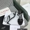 Celine heel 4.5cm T-Bar Triomphe Sandals In Calfskin Black 2023