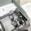 Celine heel 4.5cm T-Bar Triomphe Sandals In Calfskin Black 2023