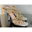 Gucci braided leather Nojum high heel 9cm sandals Silver 2023