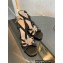 Gucci braided leather Nojum high heel 9cm sandals Black 2023