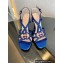 Gucci braided leather Nojum high heel 9cm sandals Blue 2023