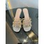 Gucci heel 4.5cm braided leather Nojum Slide sandals Silver 2023