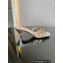 Gucci heel 4.5cm braided leather Nojum Slide sandals Silver 2023