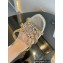 Gucci heel 4.5cm braided leather Nojum Slide sandals Silver 2023