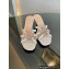 Gucci heel 4.5cm braided leather Nojum Slide sandals White 2023