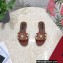 Dolce & Gabbana Stud and Pearl Slides Brown 2023