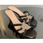Gucci heel 4.5cm braided leather Nojum Slide sandals Black 2023