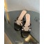 Gucci heel 4.5cm braided leather Nojum Slide sandals Black 2023