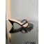 Gucci heel 4.5cm braided leather Nojum Slide sandals Black 2023