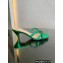 Gucci heel 4.5cm braided leather Nojum Slide sandals Green 2023