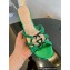 Gucci heel 4.5cm braided leather Nojum Slide sandals Green 2023