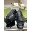 Gucci heel 5.5cm chevron leather GG Platform Slide Sandals Black 2023