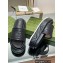 Gucci heel 5.5cm chevron leather GG Platform Slide Sandals Black 2023