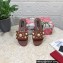 Dolce & Gabbana Stud and Pearl Slides Brown 2023