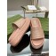 Gucci heel 5.5cm chevron leather GG Platform Slide Sandals Nude 2023