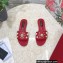 Dolce & Gabbana Stud and Pearl Slides Red 2023