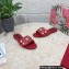 Dolce & Gabbana Stud and Pearl Slides Red 2023
