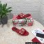 Dolce & Gabbana Stud and Pearl Slides Red 2023